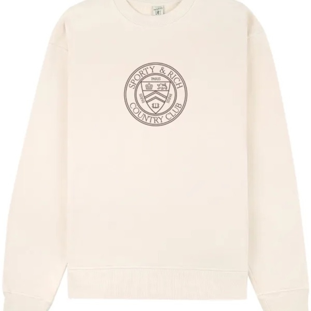 Sporty & Rich Paris Country Club Crewneck